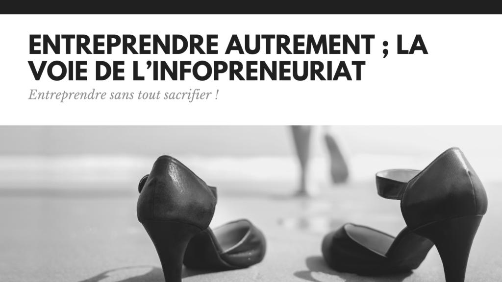 Paire de chaussures à talons abandonnée au sol, en noir et blanc; visuel illustrant l'article Les Porteuses de Sens sur l'entrepreneuriat au féminin et la conciliation vie pro/vie perso